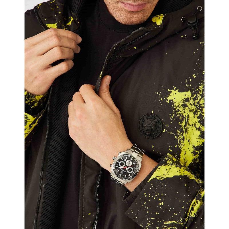 Plein Sport Wildcat Silver Chronograph Watch 40mm