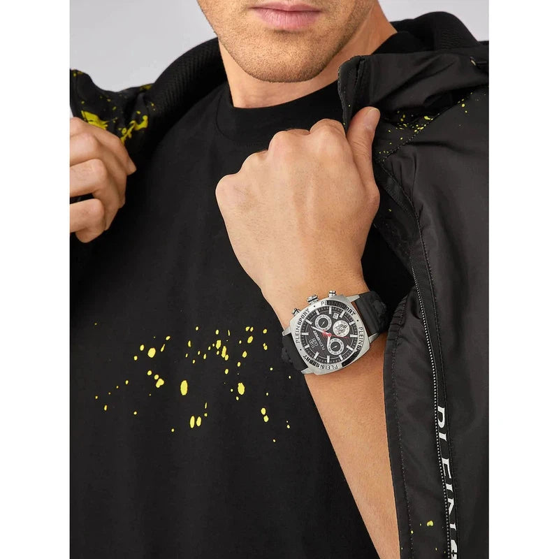 Plein Sport Wildcat Silver Chronograph Watch 40mm