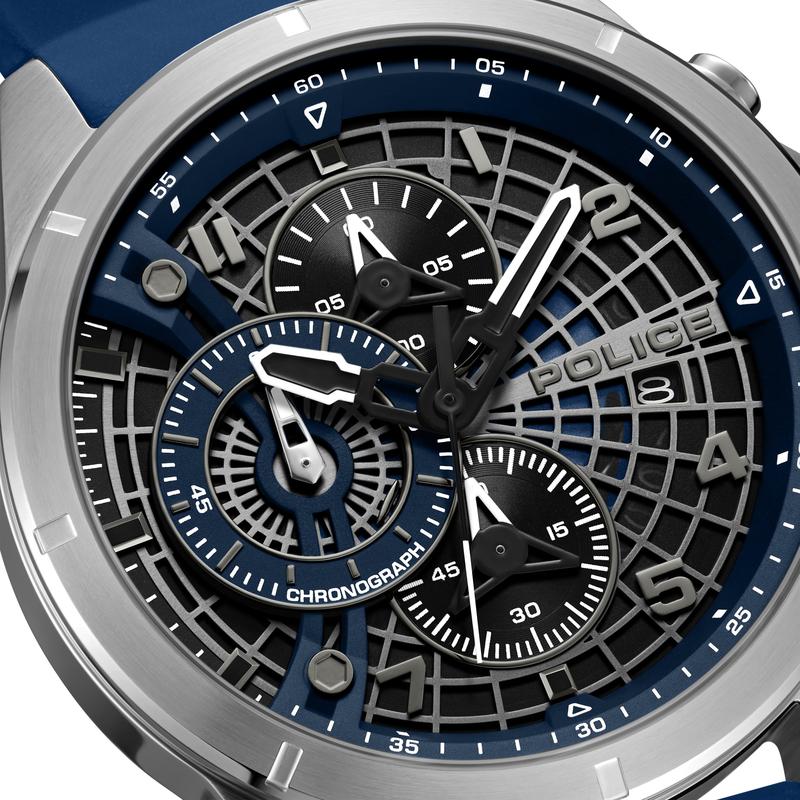 Police Cipher Blue Dial Men's Watch