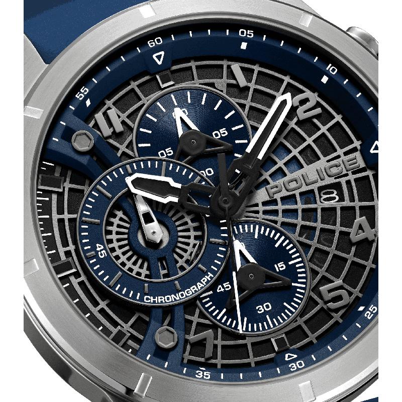 Police Cipher Blue Dial Watch