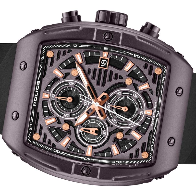 Police Connector Rebel Brown Dial Men's Watch