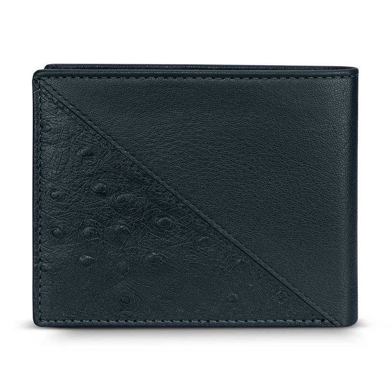 Police Croc Navy Leather Wallet