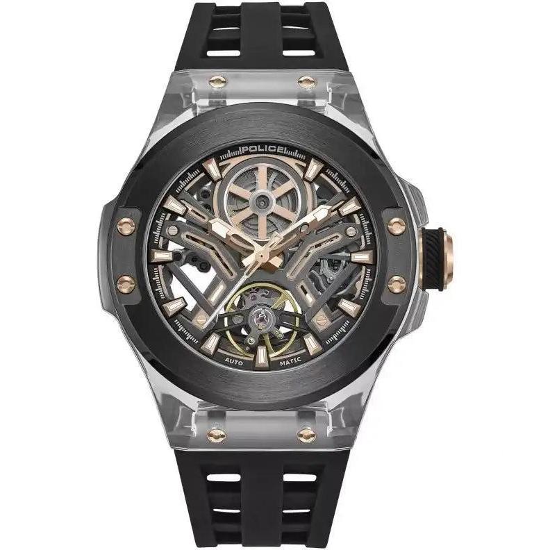 Police Cyclone Transparent Dial Men's Watch