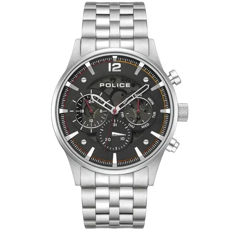 Police Driver II Black Dial Men's Watch