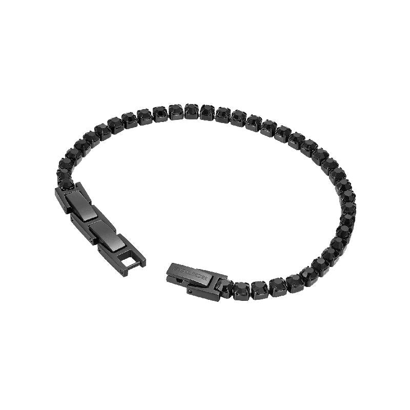 Police Flash Bracelet - Black Steel