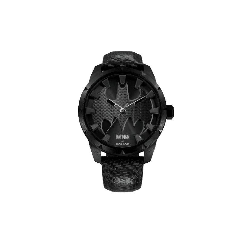 Police Men's The Bat Limited Edition Black Batman Carbon Fiber Watch