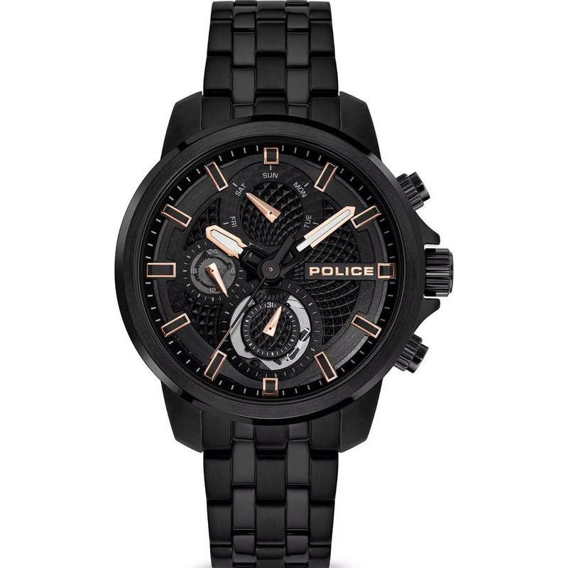 Police Newport Black Dial Men's Watch