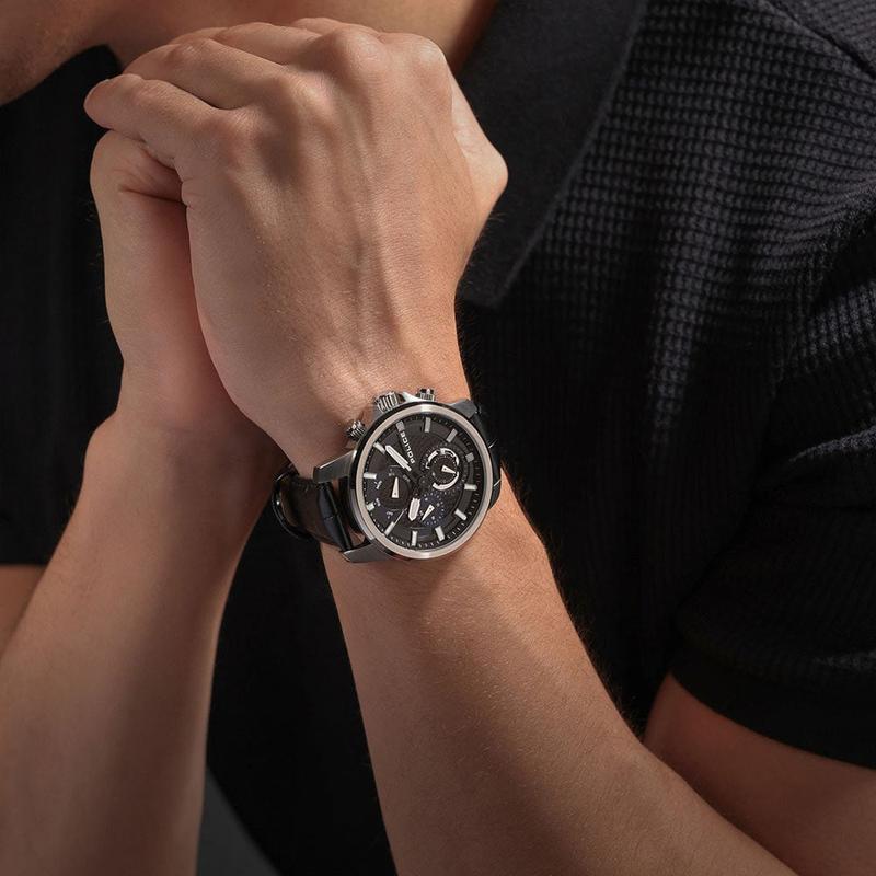 Police Newport Stainless Steel Watch with Blue Dial