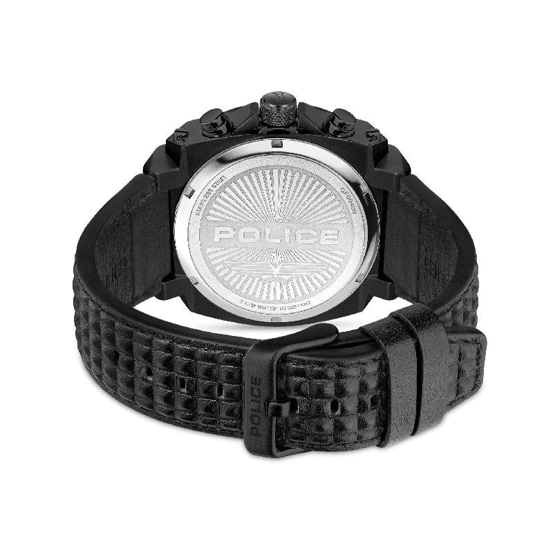 Police Norwood Men's Multifunction Black Ion-Plated Watch