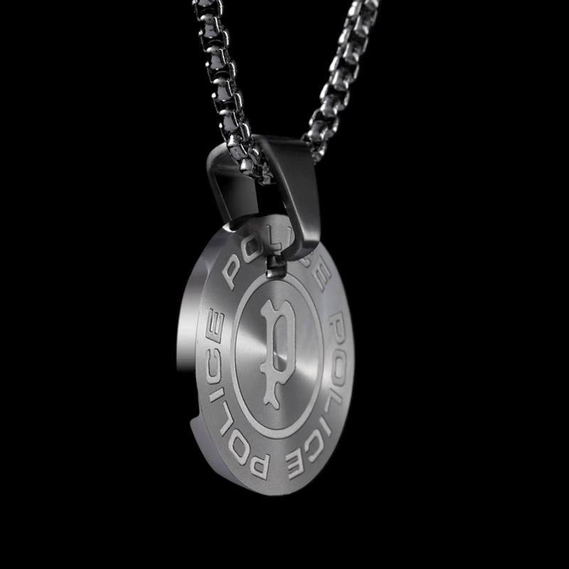 Police Pontevedra Steel Necklace with Extendable Chain