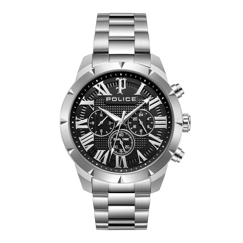 Police Roman Black Dial Men's Watch