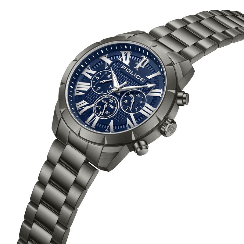 Police Roman Blue Dial Men's Watch