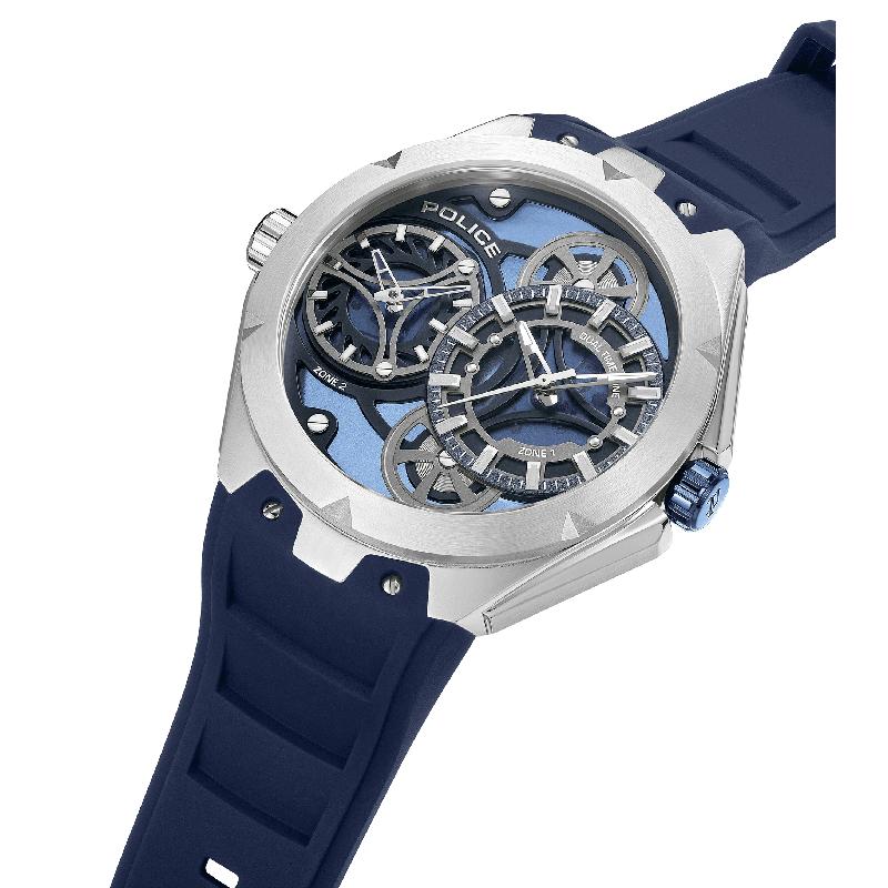 Police Scepter Men's Dual-Time Steel Case Watch