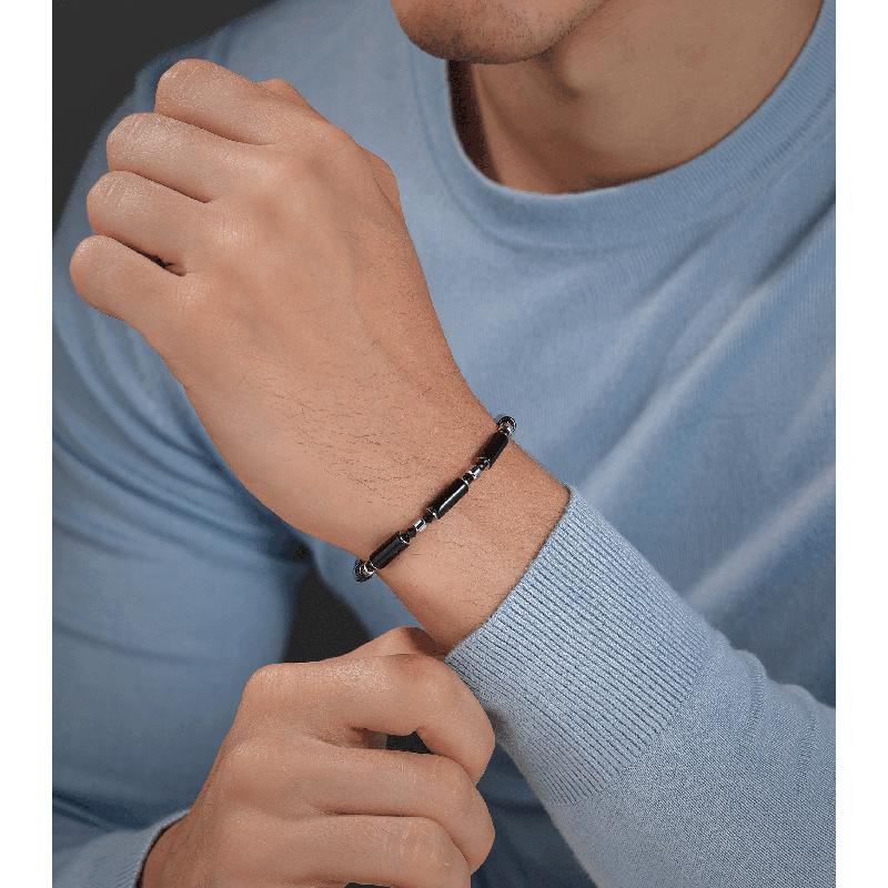 Police Silo Black Bracelet – Stainless Steel