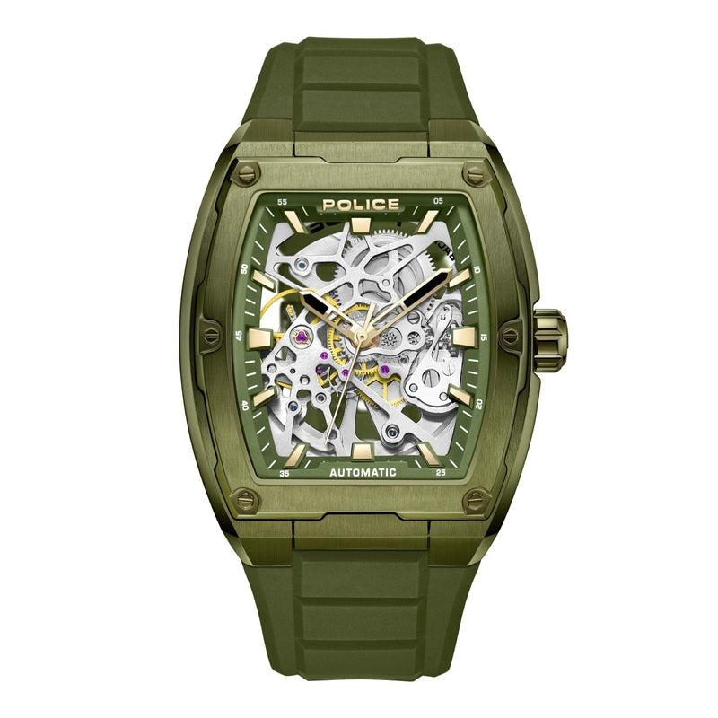 Police Skeletor 3 Hands-Automatic Silicone Strap