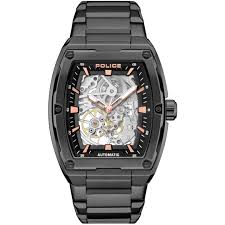 Police Skeletor Transparent Dial Men's Watch