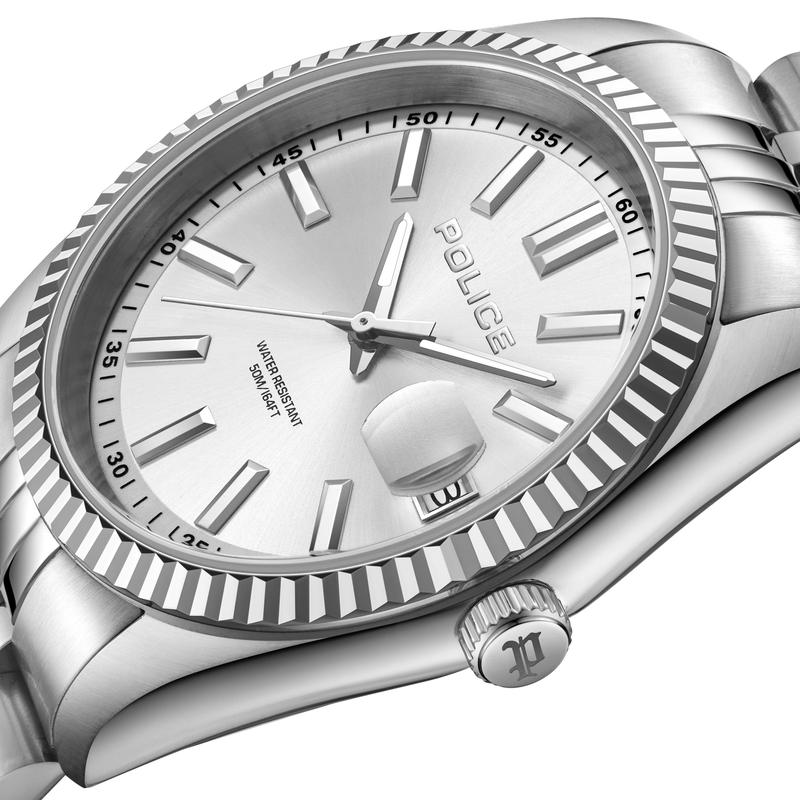 Police Stria Silver Dial Men's Watch