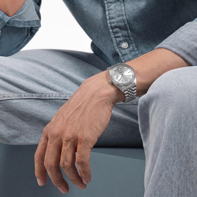 Police Stria Silver Dial Men's Watch