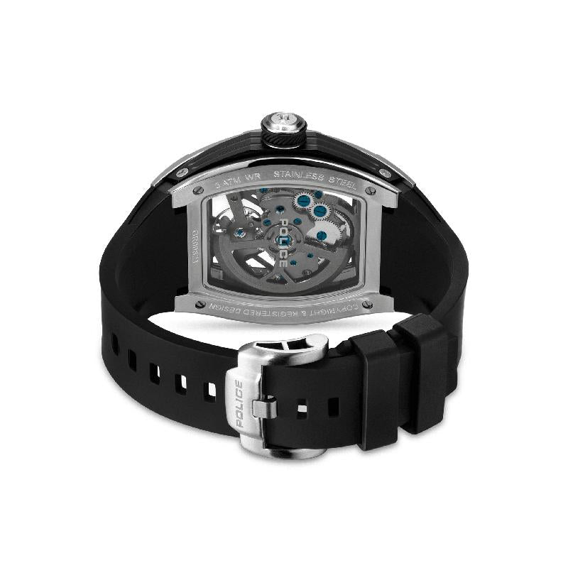 Police Tampa Men's Automatic Steel Tonneau Watch