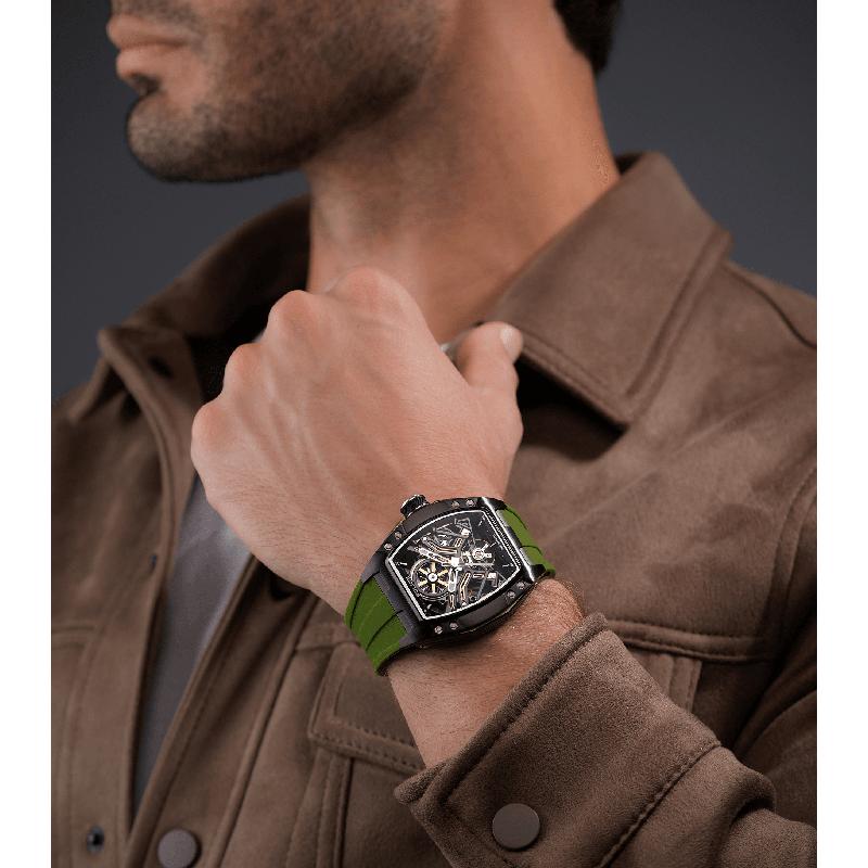 Police Tampa Men's Automatic Tonneau Watch