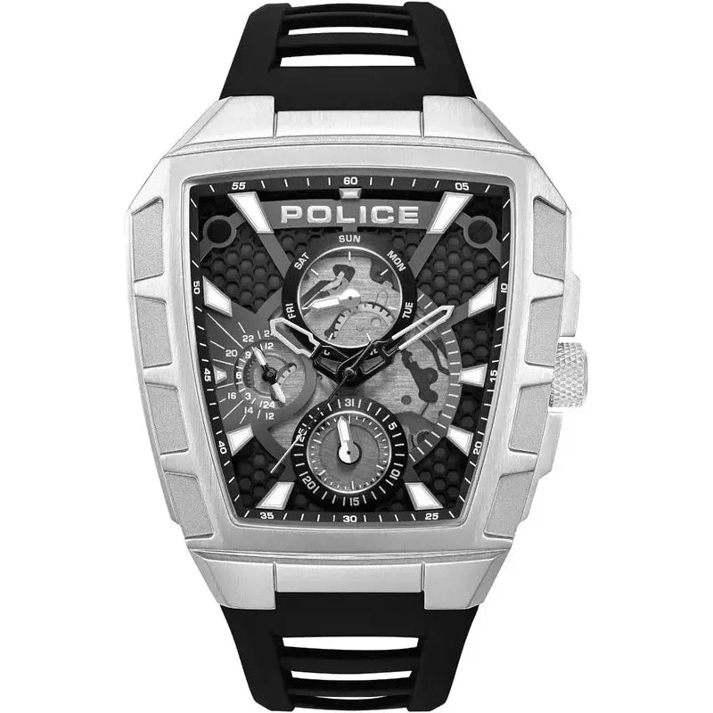 Police Tough Gear Black Dial Men's Watch