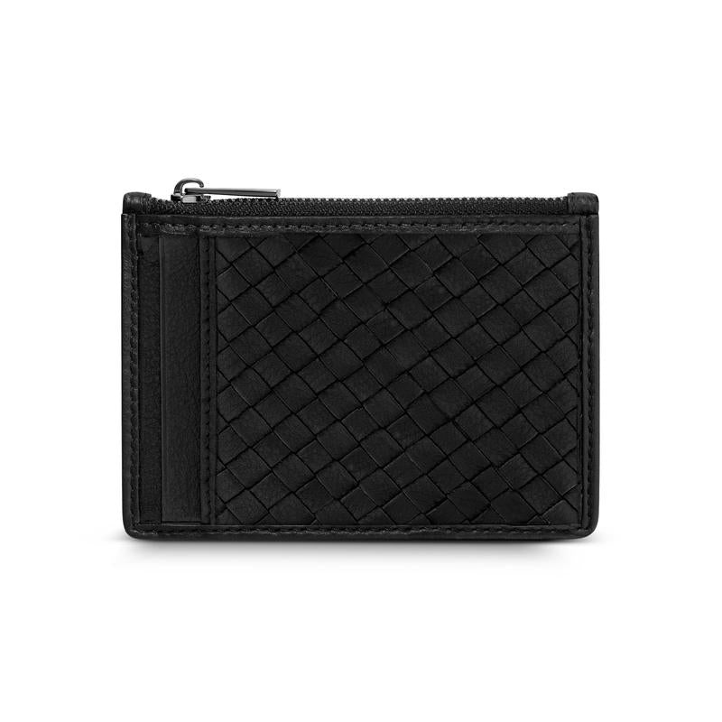 Police Weave Black Card Holder