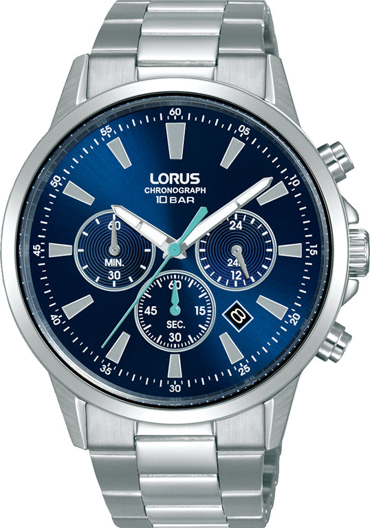 Lorus Gents Sport Blue Dial Multifunction Watch