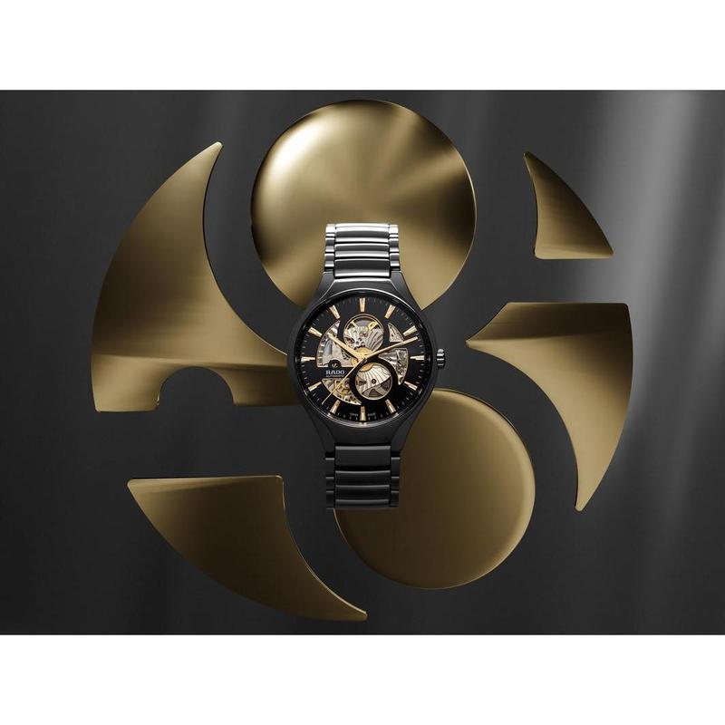 Rado True Round Automatic Open Heart Ceramic Watch R27107172