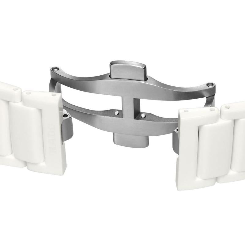 Rado True Square Automatic Open Heart White High-Tech Ceramic Diamond Watch R27073722
