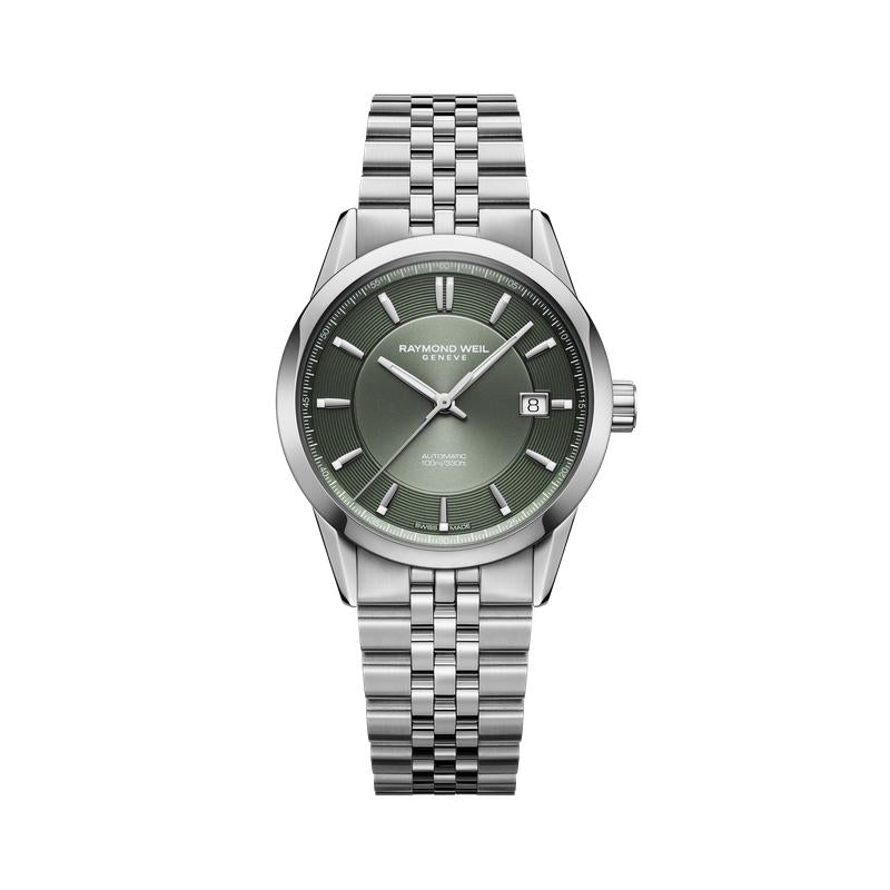 Raymond Weil Freelancer Automatic Olive Green Dial 38mm Watch
