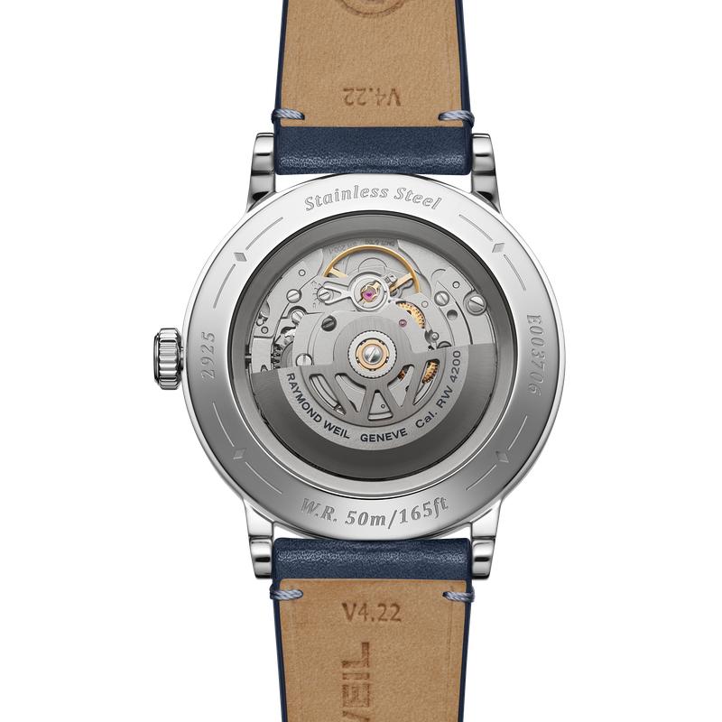 Raymond Weil Millesime Men's Automatic Blue Leather Strap 39mm Watch