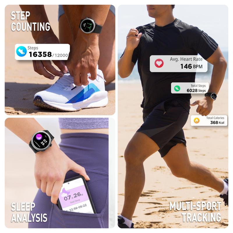 Reflex Active Sea Venture 400R AMOLED GPS Smartwatch – Black