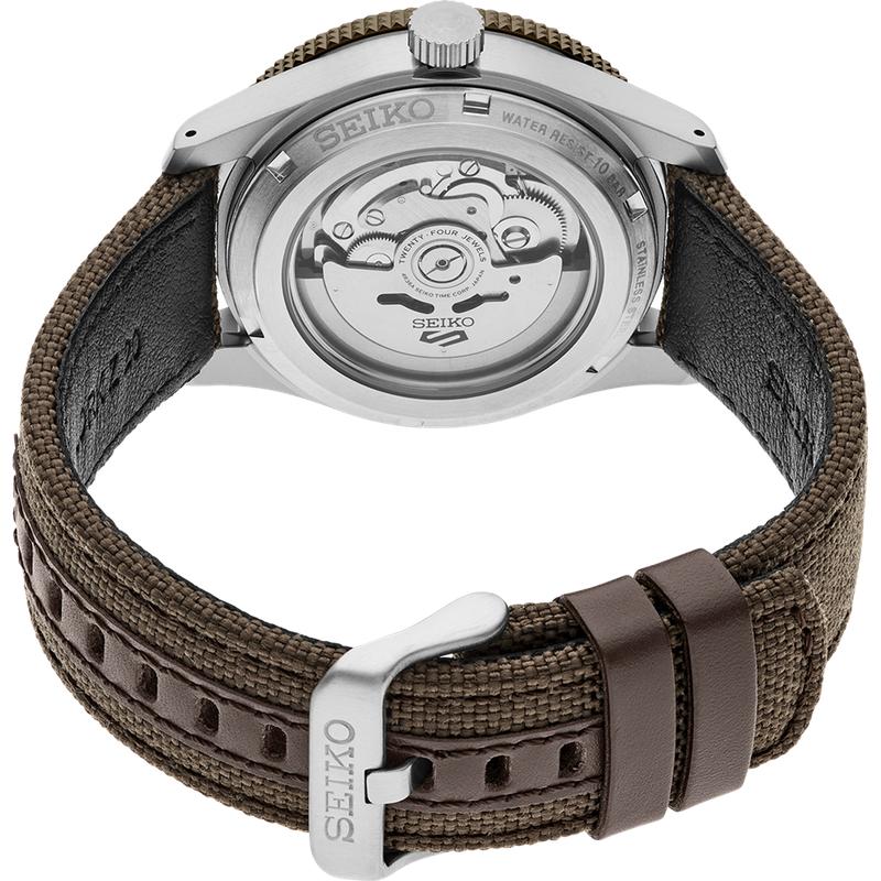 Seiko 5 Sports Field Automatic Watch Brown Dial Nylon Strap
