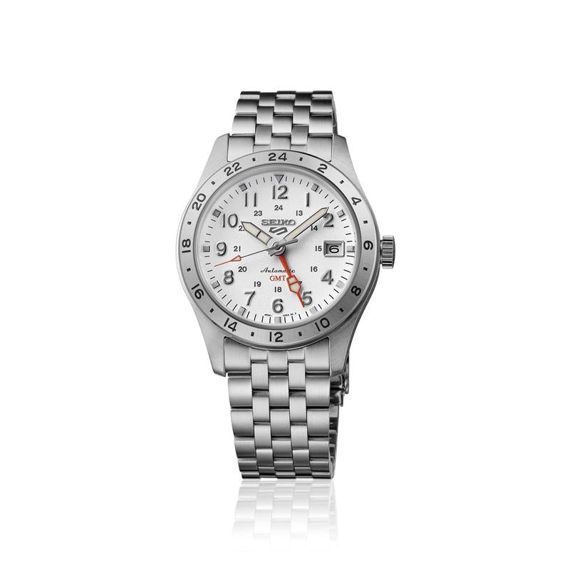 Seiko 5 Sports Overwhite Field GMT Watch