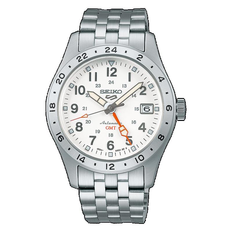 Seiko 5 Sports Overwhite Field GMT Watch