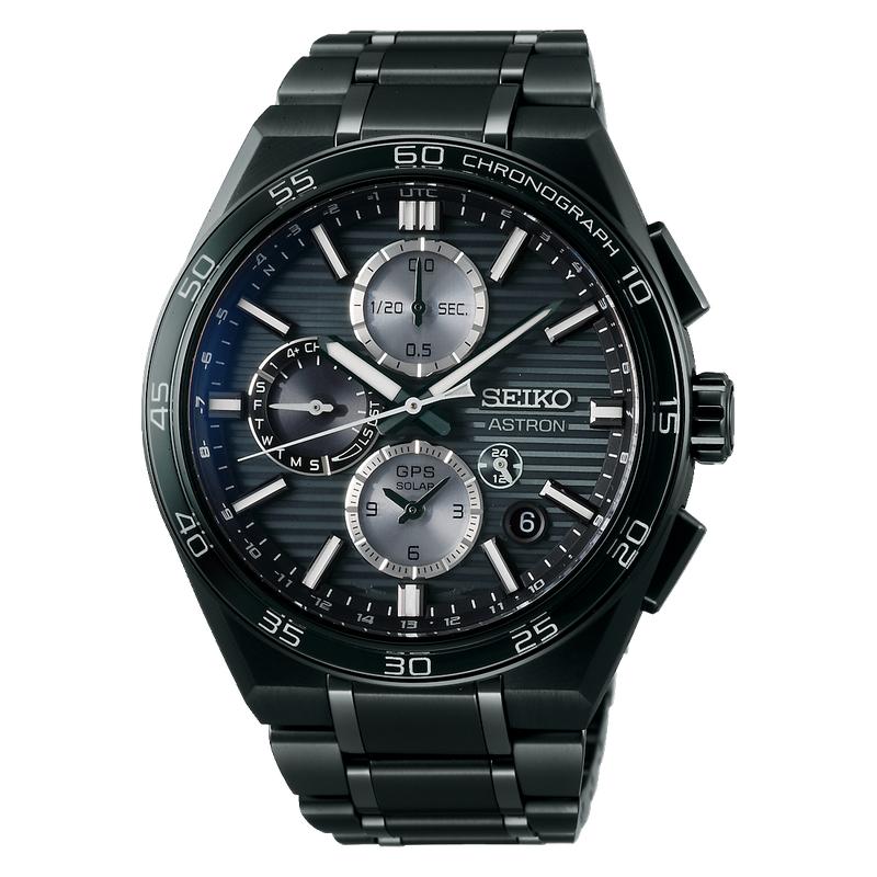 Seiko Astron GPS Solar Dual Time Chronograph Watch - SSH179J1