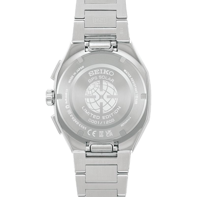 Seiko Astron Men's GPS Solar Titanium Watch Crystal Pink