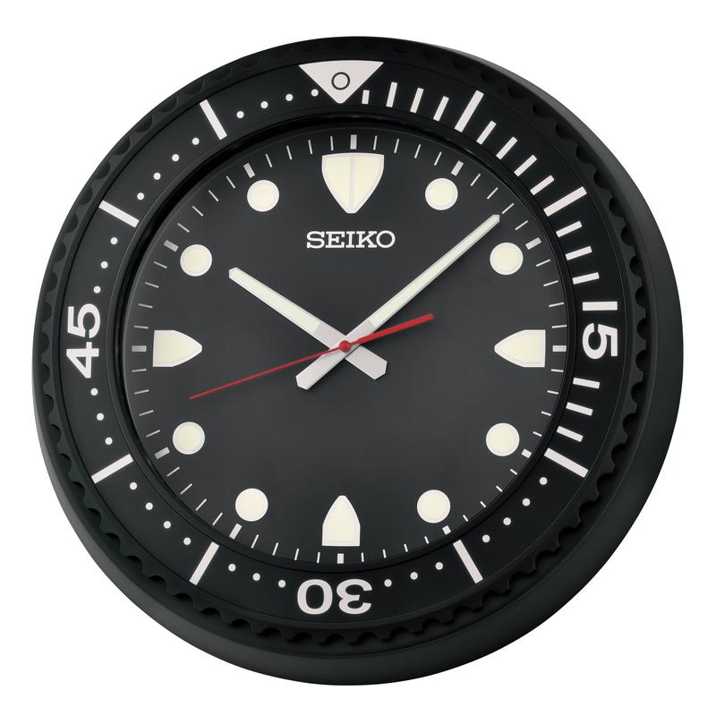 Seiko Black Wall Clock - QXA849KN
