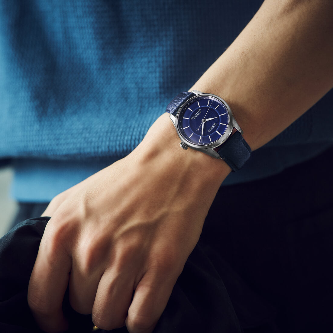 Seiko Presage Classic Series HCC007J1 Men's Limited Edition Automatic Watch Cobalt Blue