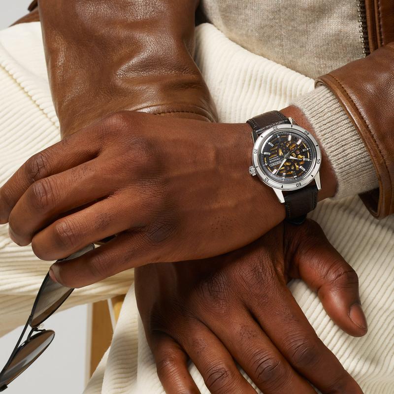Seiko Presage Style 60s Biker Elegance Automatic Leather Watch