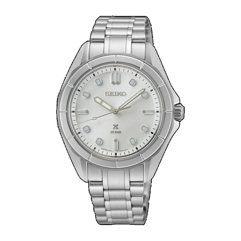 Seiko Prospex SEA Women's Quartz Watch - Durable Stainless Steel, 20 Bar WR
