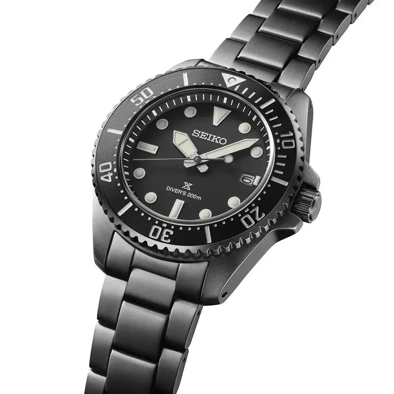 Seiko Prospex Solar Diver All-Black 200m Waterproof Watch