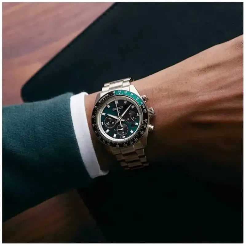 Seiko Prospex Speedtimer Green Dial Quartz Men's Watch