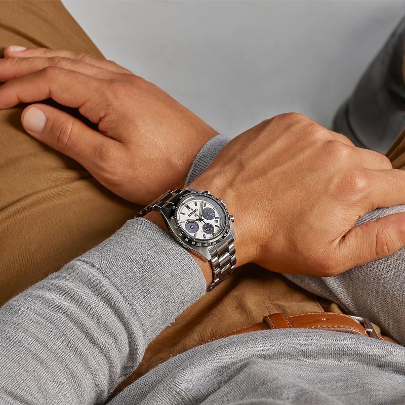 Seiko Prospex Speedtimer Monochrome Solar Chronograph Watch