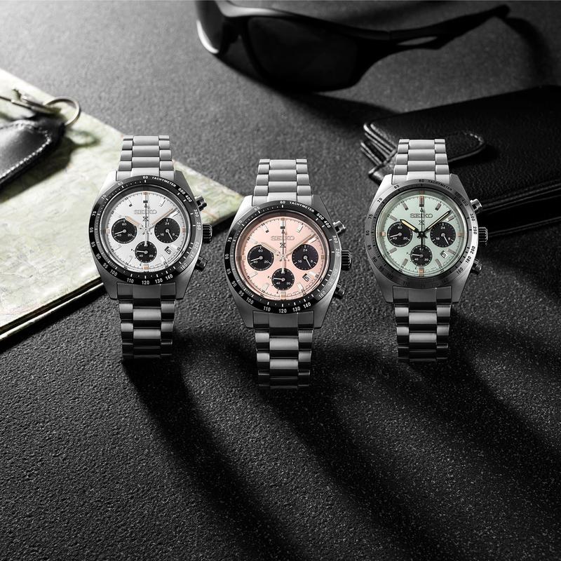 Seiko Prospex Speedtimer Pale Pink Chronograph Watch