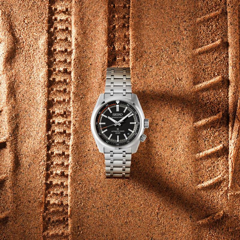 Seiko Speedtimer 6R Compact Countdown Black Grey Contrast Watch