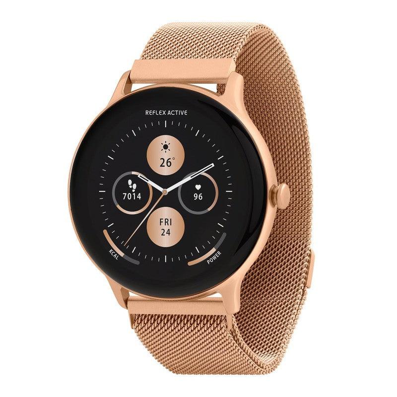 Series 22 Reflex Active Rose Gold Mesh Smart Calling Watch