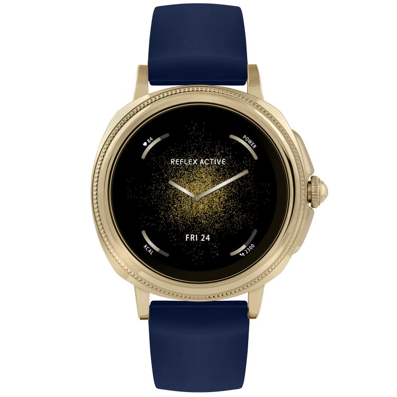 Series 25 Reflex Active Navy Gold Calling Smart Watch