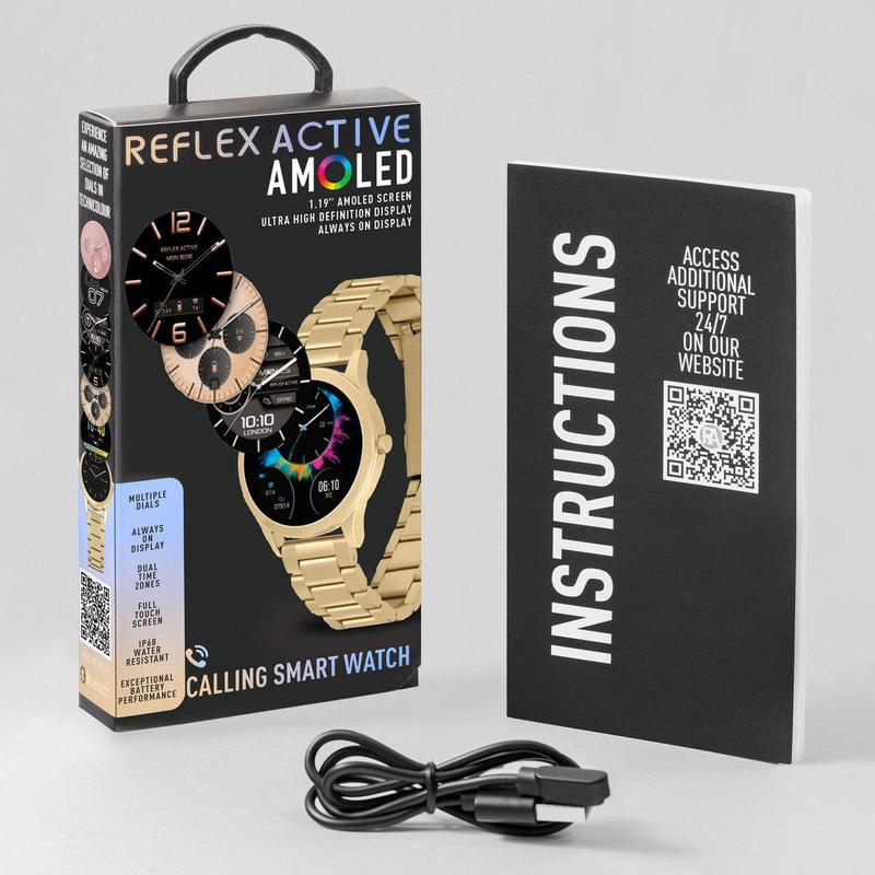 Series 31 Reflex Active Amoled Gold Steel Bracelet Smart Watch