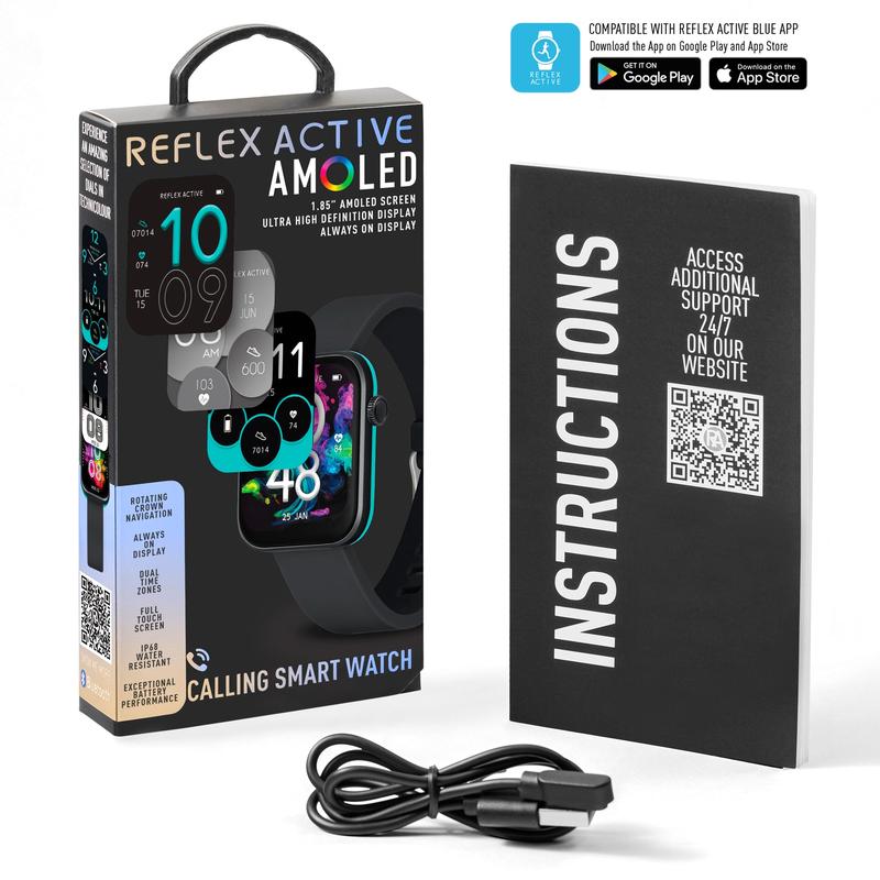 Series 40 Reflex Active Amoled Black Smart Watch